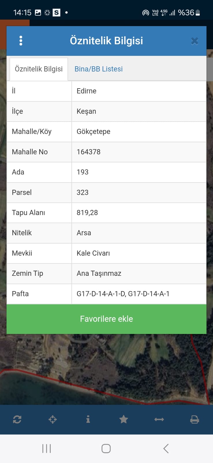 KEŞAN GÖKÇETEPE KÖYÜNDE SATILIK ARSA